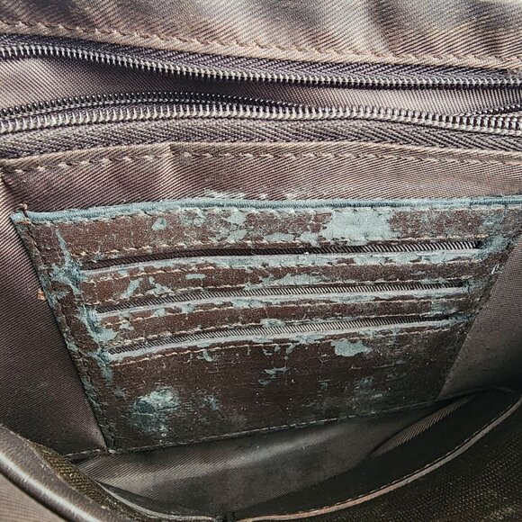 Banlear Brown Portfolio Leather Hand Wrist Bag - Picture 7 of 7